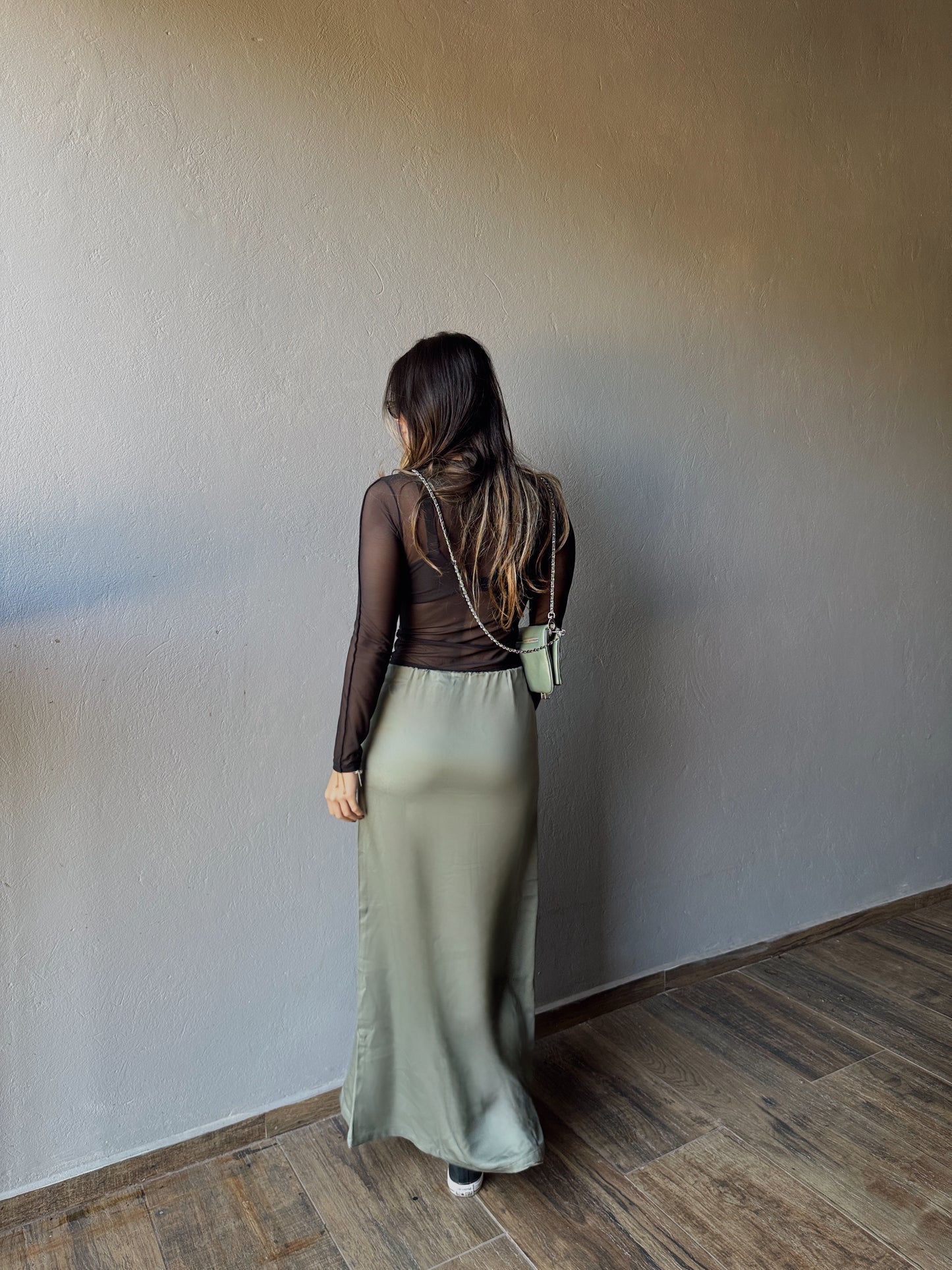 Green Maxi Skirt