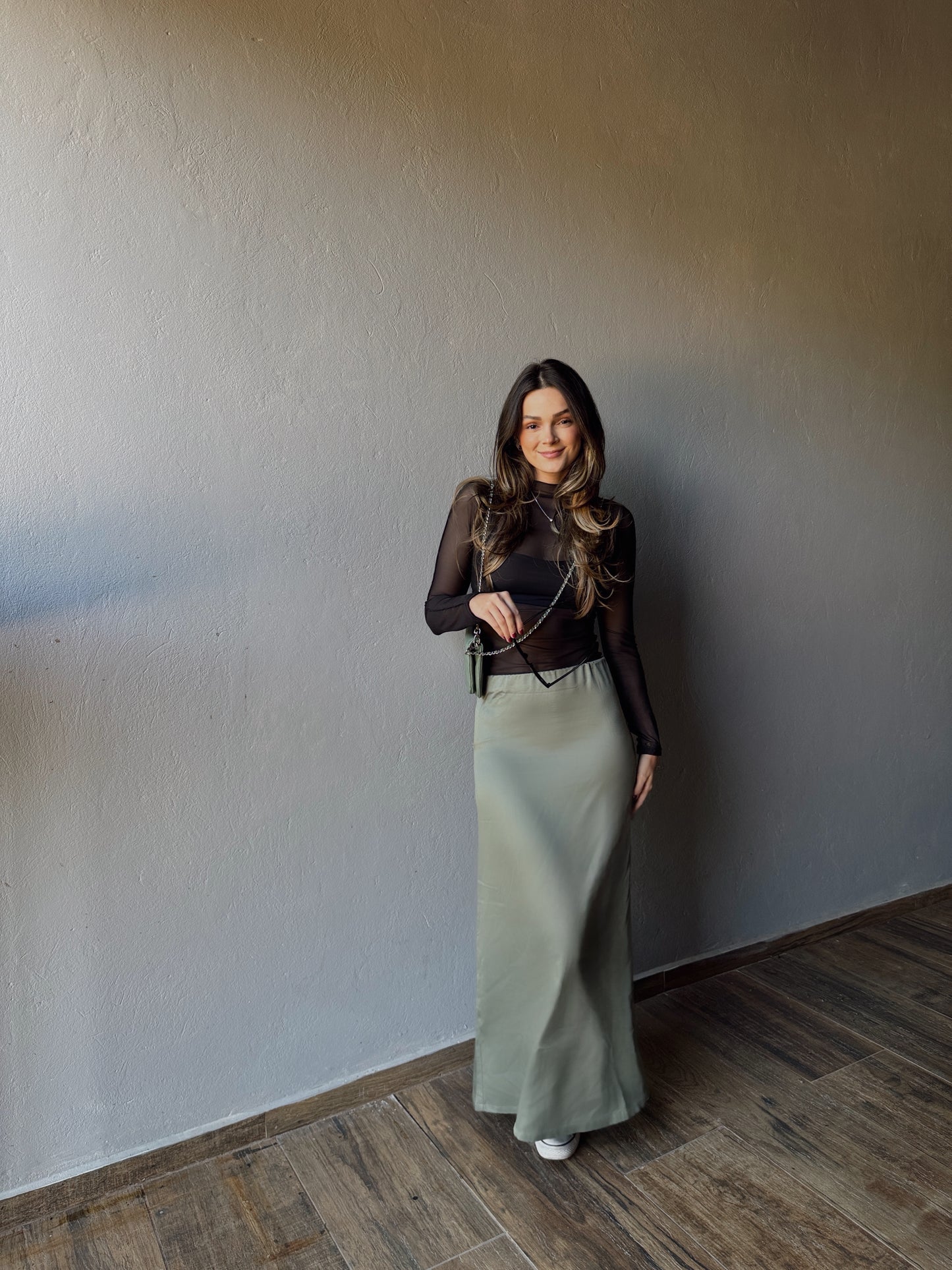 Green Maxi Skirt