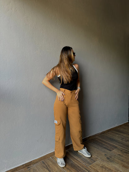 Camel Cargo Pants