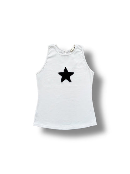 Stardust Top- Optical White