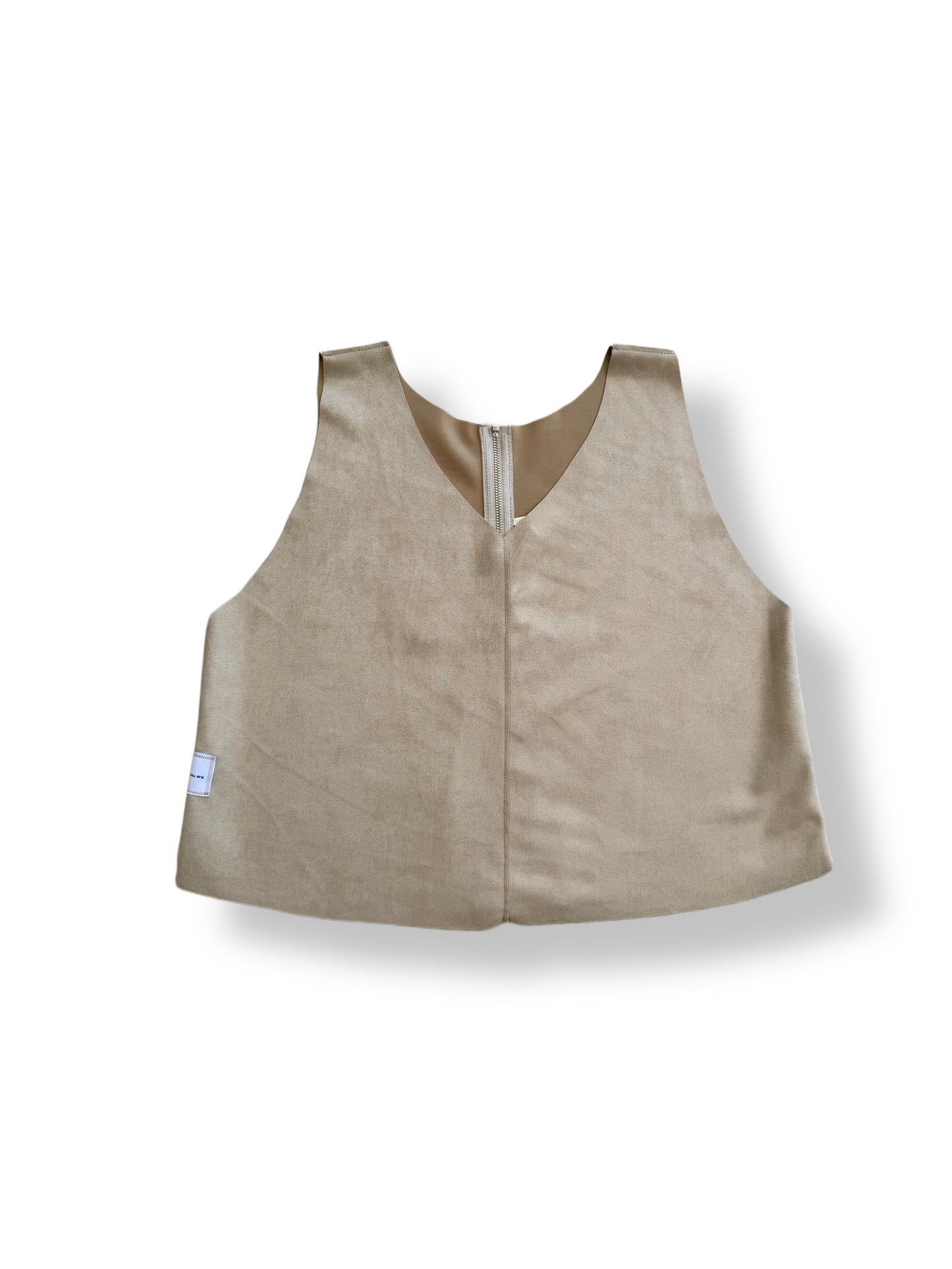 Latte Zipper Vest