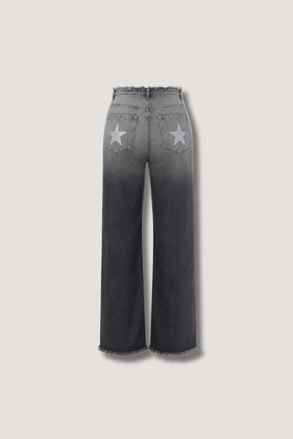 Silver Ombre Jeans