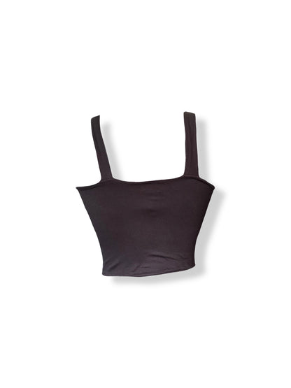 Basic Black Crop Top