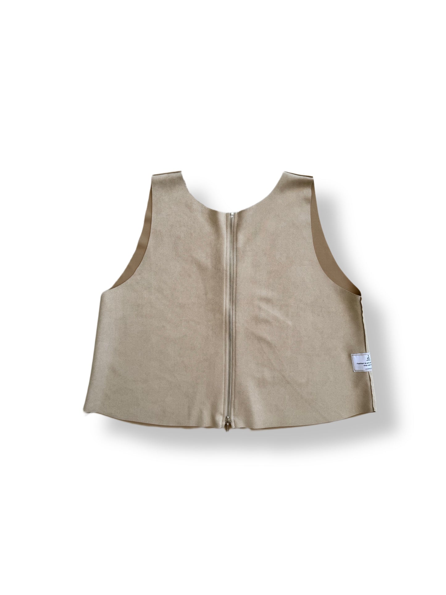 Latte Zipper Vest