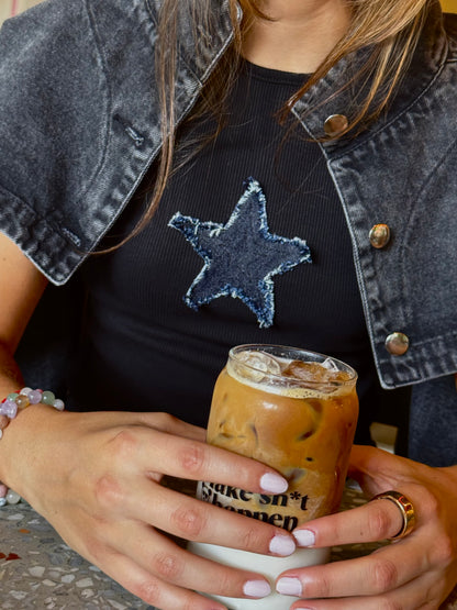 Stardust Top- Wild Black