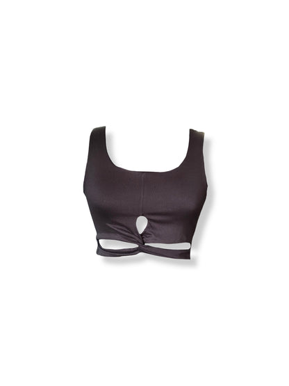 Crop Top Nudro- Wild Black