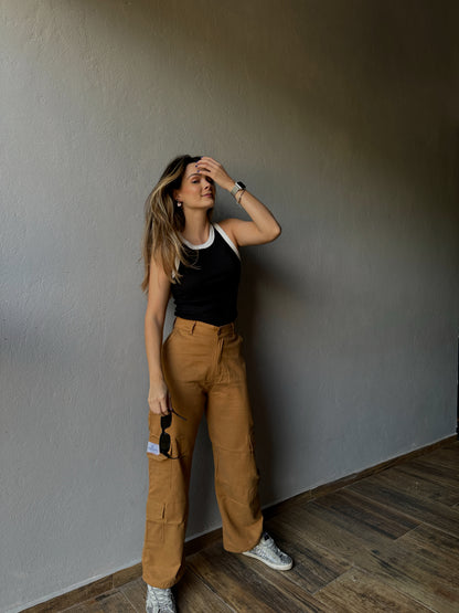 Camel Cargo Pants