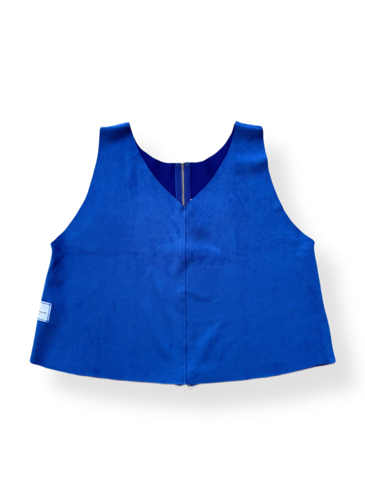 Electric Blue Zipper Vest