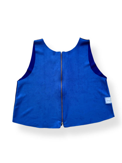 Electric Blue Zipper Vest