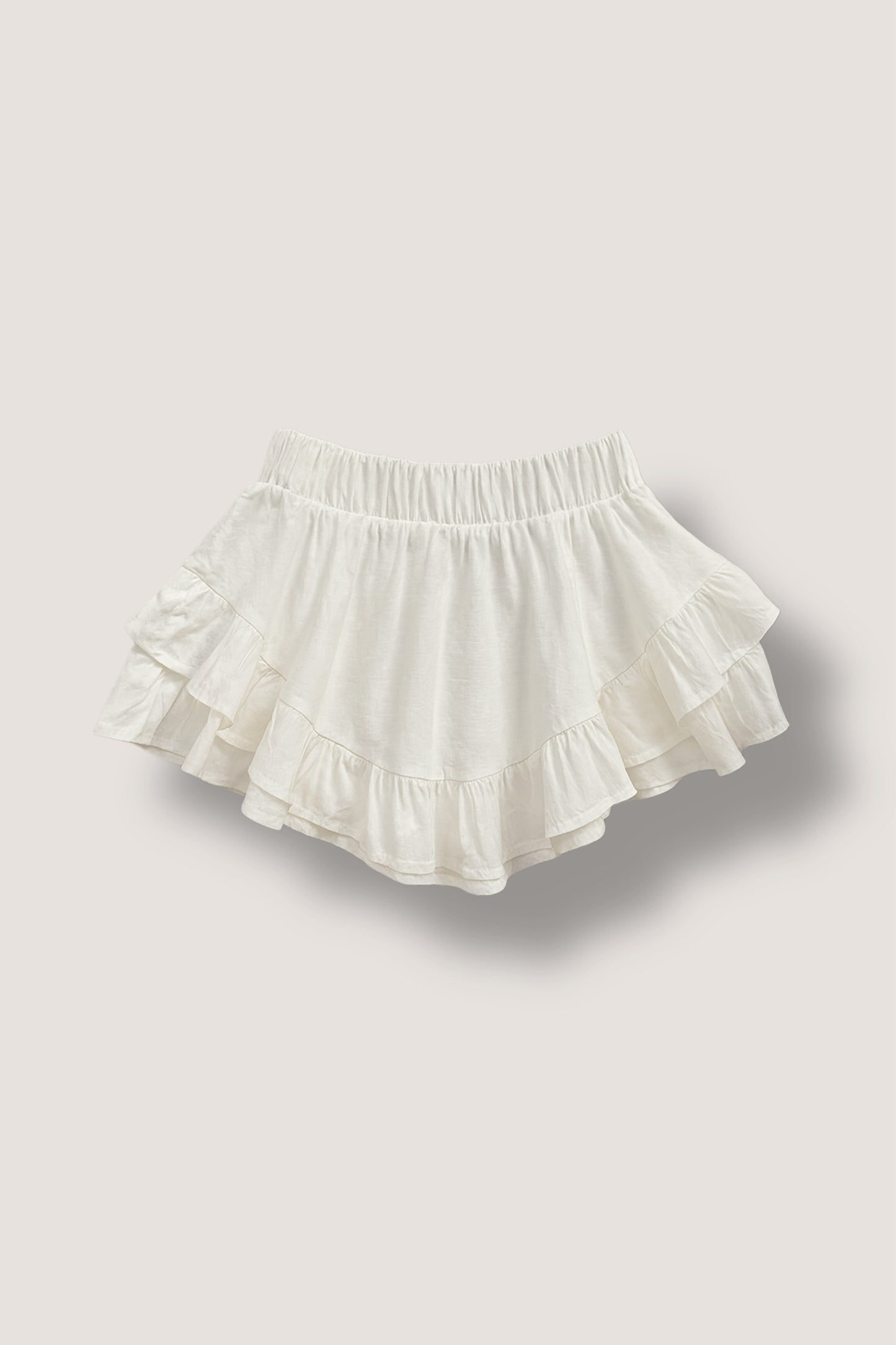 Linen Ruffle Skirt