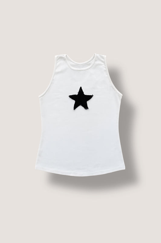 Stardust Top- Optical White